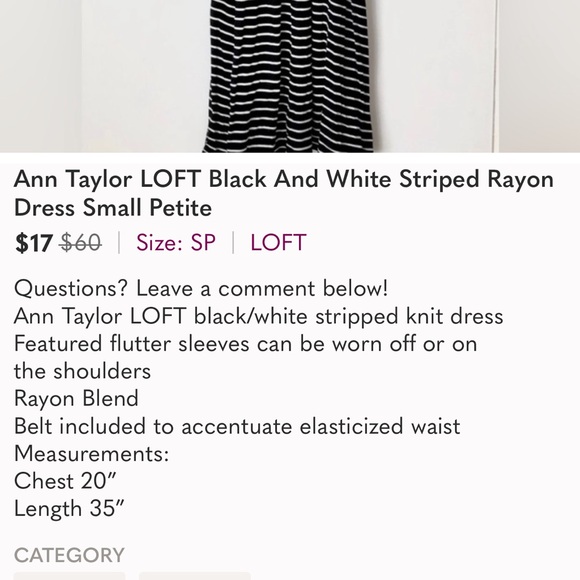 Ann Taylor LOFT Striped Dress - Picture 6 of 6